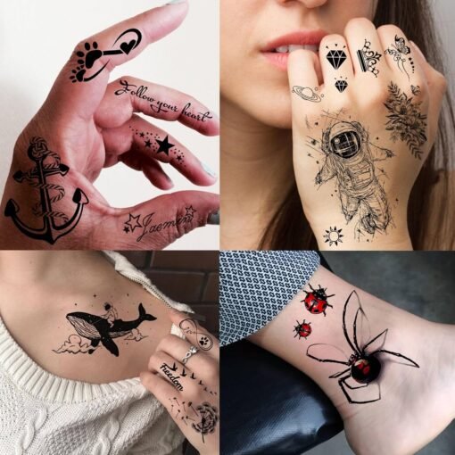 74 Sheets Black King Of The Greek God Zeus Temporary Tattoos For Women Men Adults Mythology, Poseidon Trident Halloween Fake Tattoo Stickers Compass Tribal Eye Totem, Temp Gothic Tattoo Lightning Bolt - Image 6
